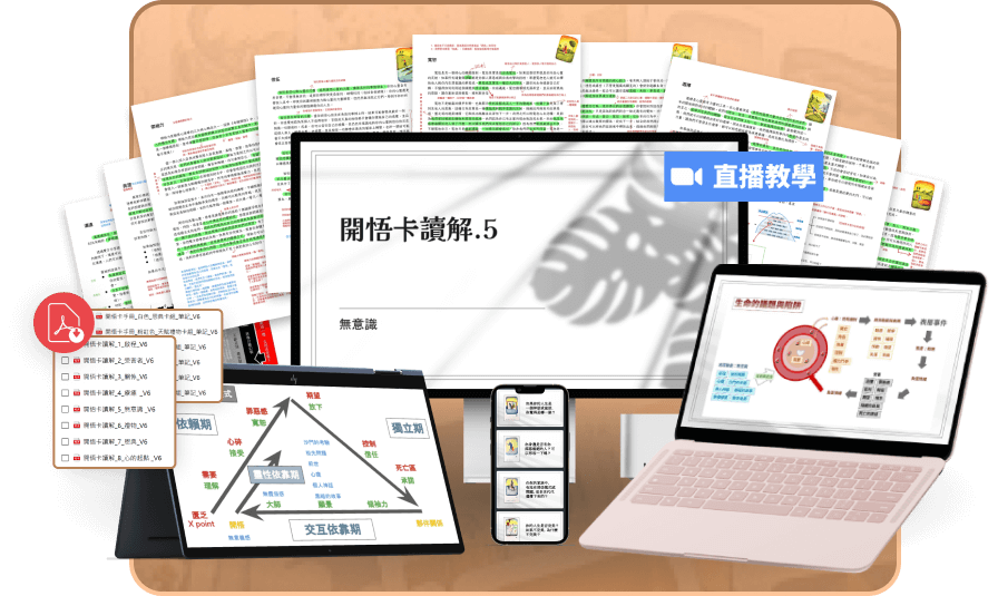 開悟卡解讀課 - Course Mockup - 2